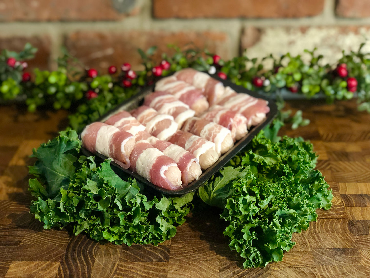 GLUTEN FREE Chipolatas in Bacon