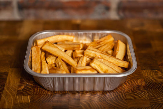 Marshall’s honey roasting parsnips prepared and ready to cook at home